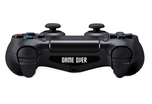 Aufkleber für Gaming-Controller | Spiel vorbei | Zubehör passend für Playstation 4 - PS4