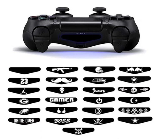 Controller Accessoires Stickers | Willekeurig | Geschikt voor de volgende console(s): PS4 - Playstation 4 | 3 Stickers