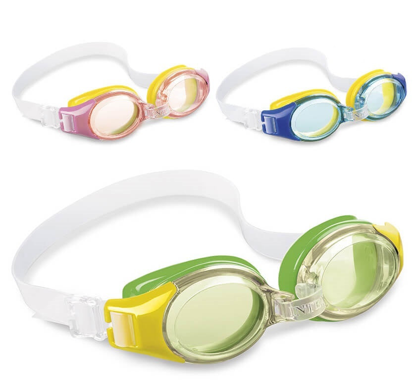 Intex Schwimmbrille 3-8 Jahre | Taucherbrille | Grün mit Gelb