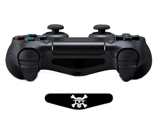 Aufkleber für Gaming-Controller | Skelett - Schädel | Zubehör passend für Playstation 4 - PS4